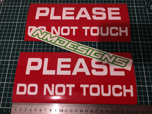 PLEASE DO NOT TOUCH car magnets