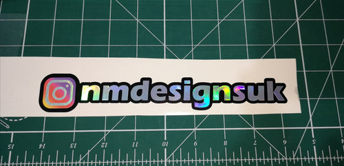 colour logo intagram gel sticker
