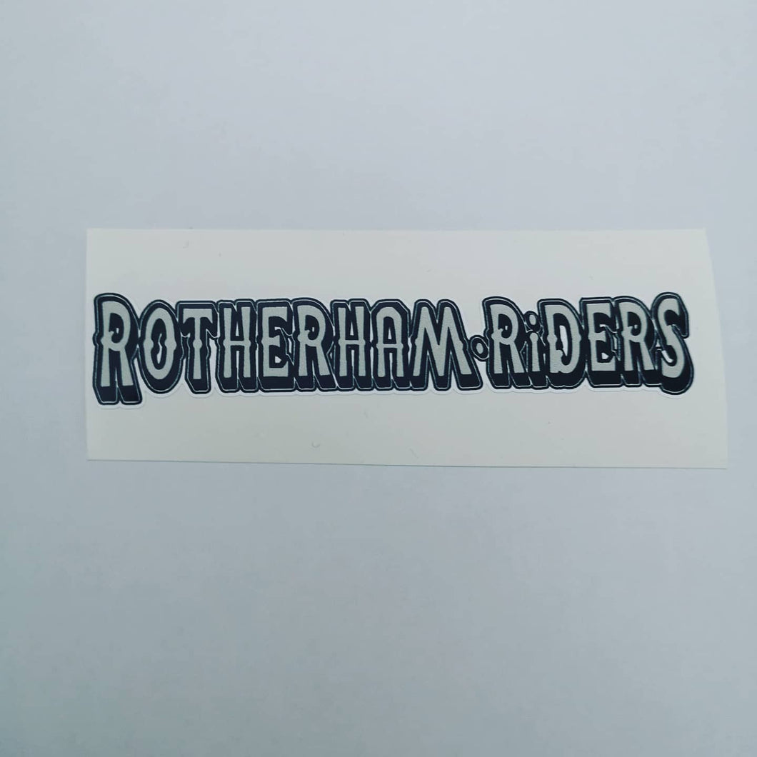 Rotherham Riders 10cm long sticker