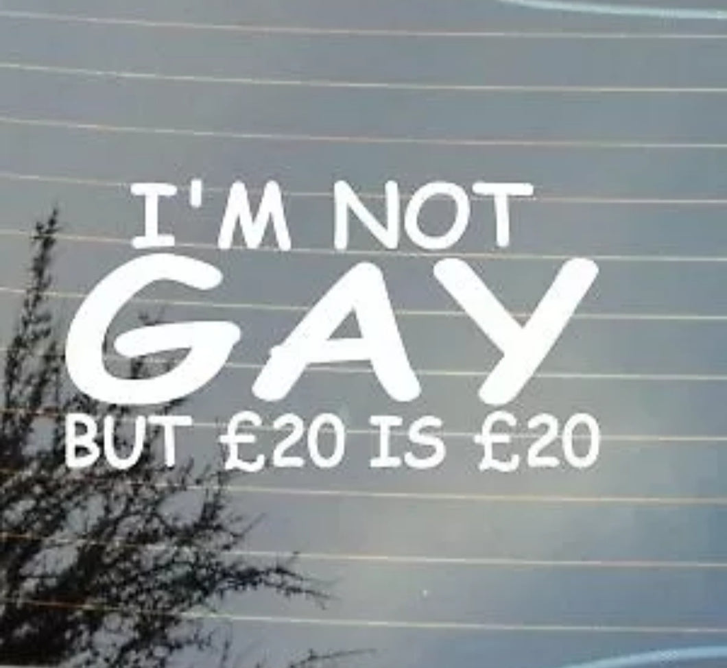 I'm not gay sticker