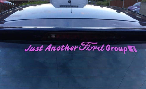 Rear window Just Another Ford Group sticker