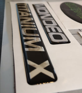 Mondeo Titanium X replacement gel badges