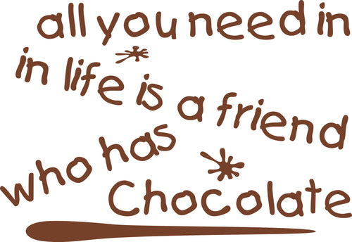 Friend who has chocolate children's Wall art - 22