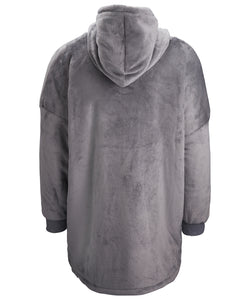 Oversized reversible Sherpa hoodie